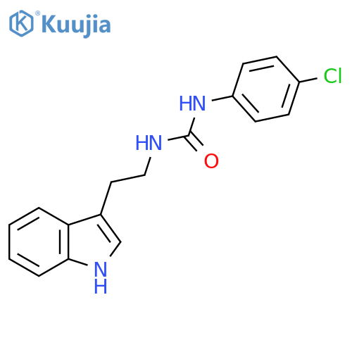 1-(4-Chlorophenyl)-3-[2-(1H-indol-3-yl)ethyl]urea structure