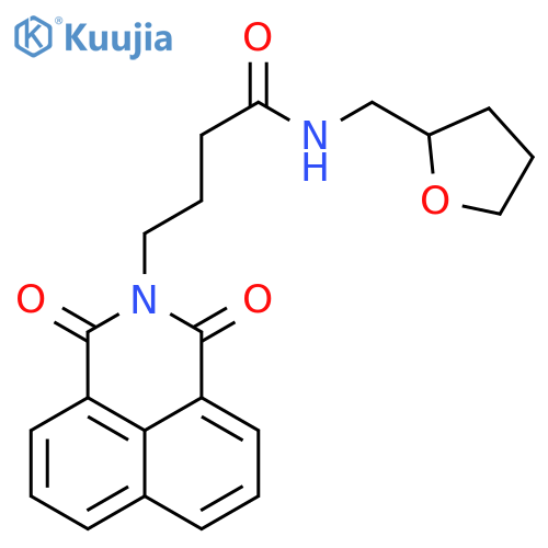 4-{2,4-dioxo-3-azatricyclo7.3.1.0^{5,13}trideca-1(12),5,7,9(13),10-pentaen-3-yl}-N-(oxolan-2-yl)methylbutanamide structure