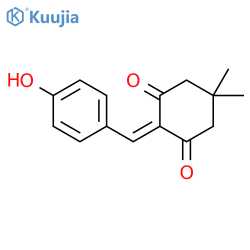 1,3-Cyclohexanedione, 2-[(4-hydroxyphenyl)methylene]-5,5-dimethyl- structure