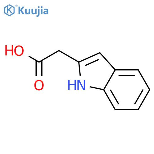 2-(1H-indol-2-yl)acetic acid structure