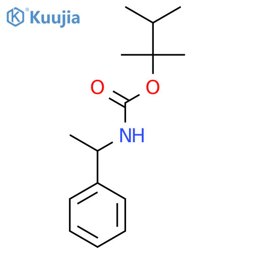 Carbamic acid, (alpha-methylbenzyl)-, 1,1,2-trimethylpropyl ester structure