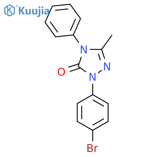 delta2-1,2,4-Triazolin-5-one, 1-(p-bromophenyl)-3-methyl-4-phenyl- structure