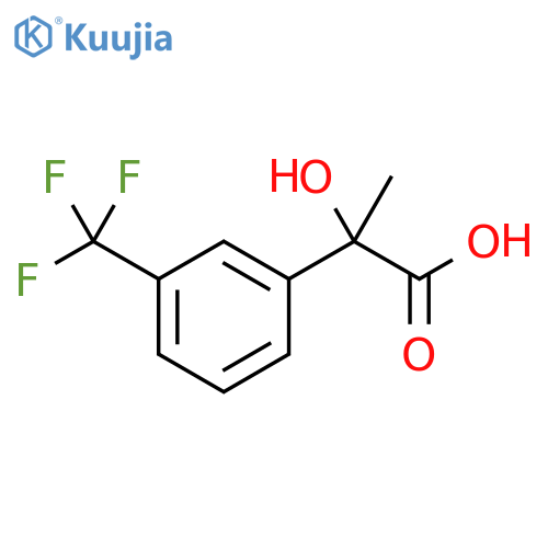 2-hydroxy-2-3-(trifluoromethyl)phenylpropanoic acid structure