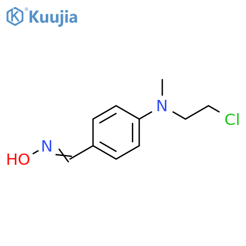Benzaldehyde, 4-[(2-chloroethyl)methylamino]-, oxime structure
