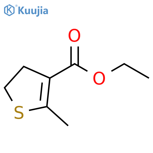 3-Thiophenecarboxylic acid, 4,5-dihydro-2-methyl-, ethyl ester structure