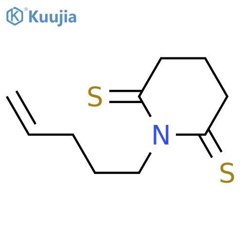 2,6-Piperidinedithione,1-(4-penten-1-yl)- structure