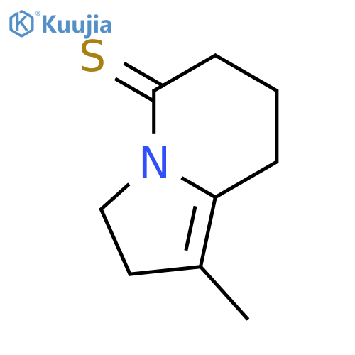 1-Methyl-2,3,7,8-tetrahydroindolizine-5(6H)-thione structure
