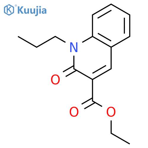 3-Quinolinecarboxylic acid, 1,2-dihydro-2-oxo-1-propyl-, ethyl ester structure