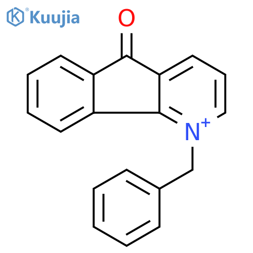 5H-Indeno[1,2-b]pyridinium, 5-oxo-1-(phenylmethyl)- structure