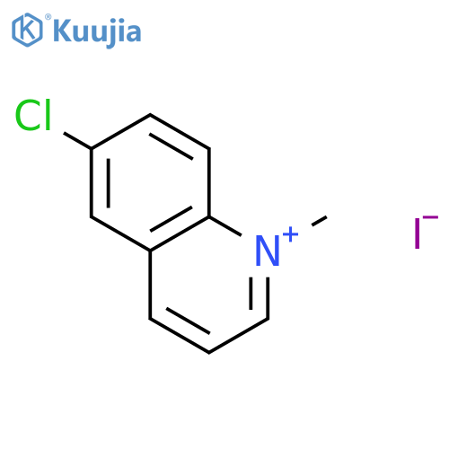 Quinolinium,6-chloro-1-methyl-, iodide (1:1) structure