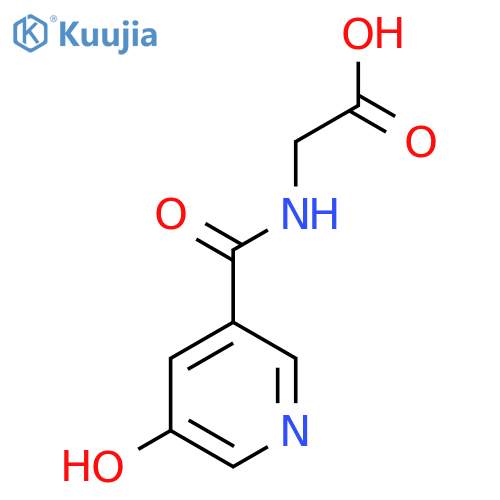 [(5-Hydroxy-pyridine-3-carbonyl)-amino]-acetic acid structure