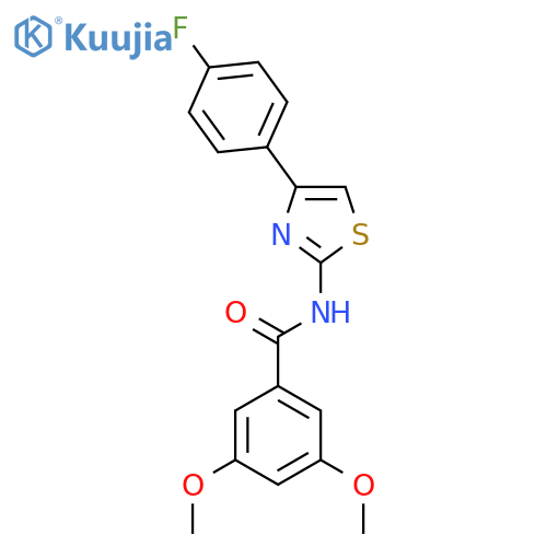 N-4-(4-fluorophenyl)-1,3-thiazol-2-yl-3,5-dimethoxybenzamide structure