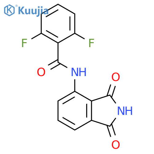 N-(1,3-dioxo-2,3-dihydro-1H-isoindol-4-yl)-2,6-difluorobenzamide structure