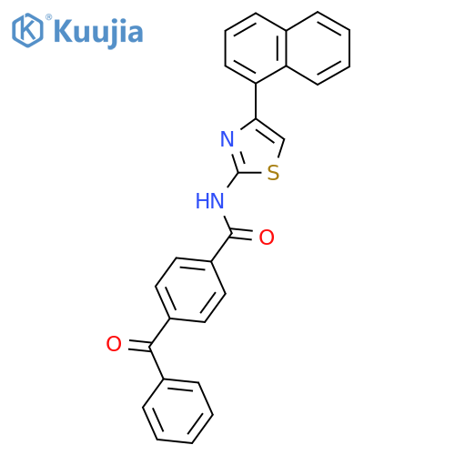 4-benzoyl-N-(2Z)-4-(naphthalen-1-yl)-2,3-dihydro-1,3-thiazol-2-ylidenebenzamide structure