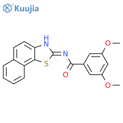 3,5-dimethoxy-N-(2Z)-2H,3H-naphtho2,1-d1,3thiazol-2-ylidenebenzamide structure