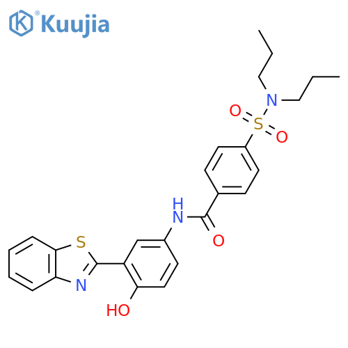N-3-(1,3-benzothiazol-2-yl)-4-hydroxyphenyl-4-(dipropylsulfamoyl)benzamide structure