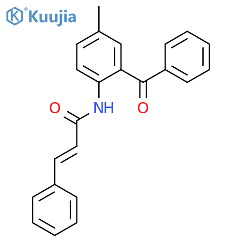 2-Propenamide, N-(2-benzoyl-4-methylphenyl)-3-phenyl- structure