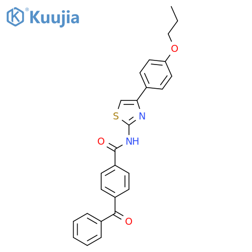 4-benzoyl-N-4-(4-propoxyphenyl)-1,3-thiazol-2-ylbenzamide structure