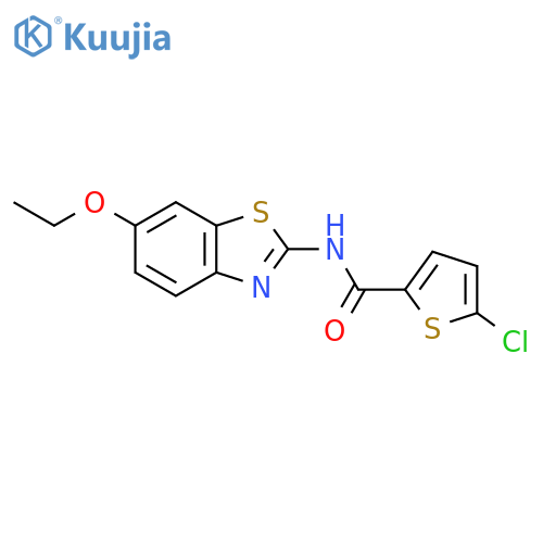 5-chloro-N-(6-ethoxy-1,3-benzothiazol-2-yl)thiophene-2-carboxamide structure