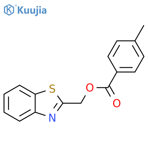 (1,3-benzothiazol-2-yl)methyl 4-methylbenzoate structure