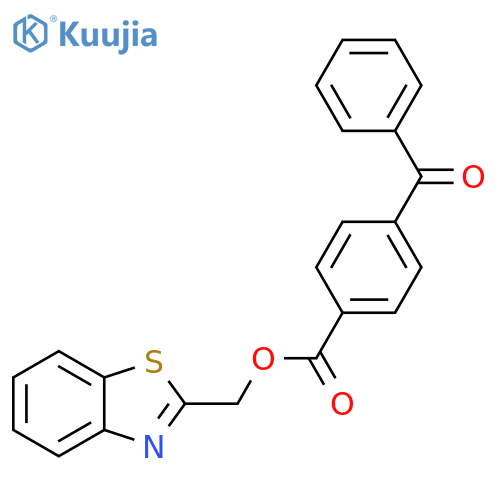 (1,3-benzothiazol-2-yl)methyl 4-benzoylbenzoate structure