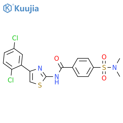 N-4-(2,5-dichlorophenyl)-1,3-thiazol-2-yl-4-(dimethylsulfamoyl)benzamide structure