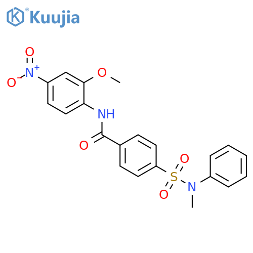 N-(2-methoxy-4-nitrophenyl)-4-methyl(phenyl)sulfamoylbenzamide structure