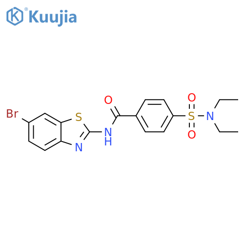 N-(6-bromo-1,3-benzothiazol-2-yl)-4-(diethylsulfamoyl)benzamide structure