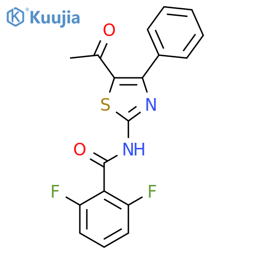 N-(5-acetyl-4-phenyl-1,3-thiazol-2-yl)-2,6-difluorobenzamide structure