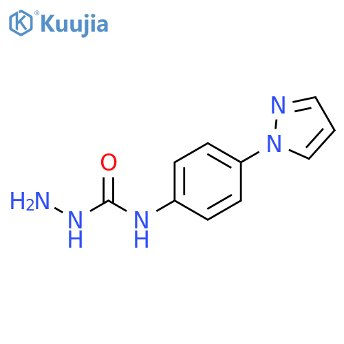 Hydrazinecarboxamide, N-[4-(1H-pyrazol-1-yl)phenyl]- structure