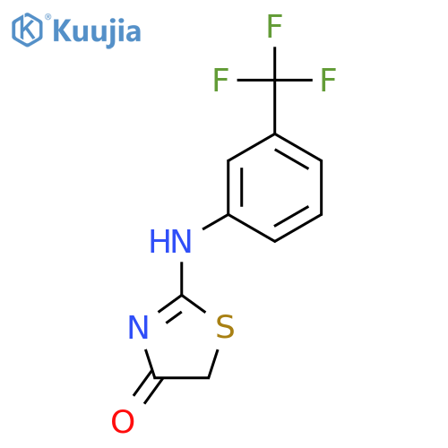 2-{3-(trifluoromethyl)phenylamino}-4,5-dihydro-1,3-thiazol-4-one structure