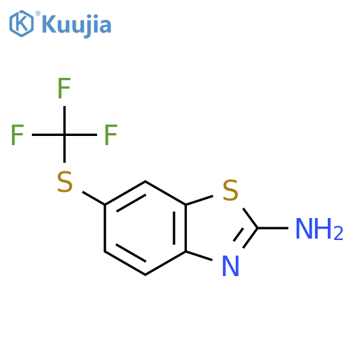 6-(trifluoromethyl)sulfanyl-1,3-benzothiazol-2-amine structure