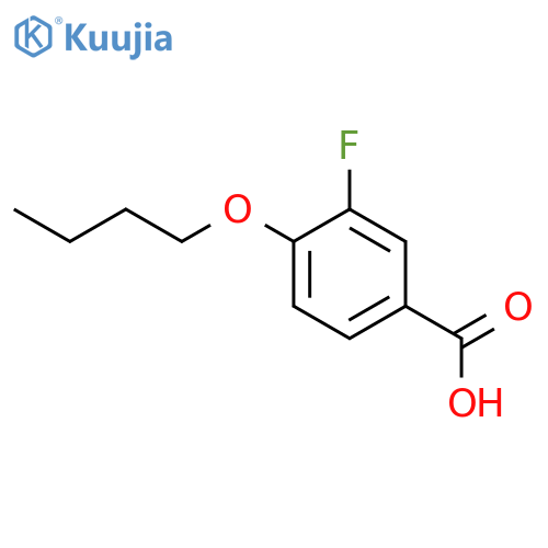 4-BUTOXY-3-FLUORO-BENZOIC ACID structure