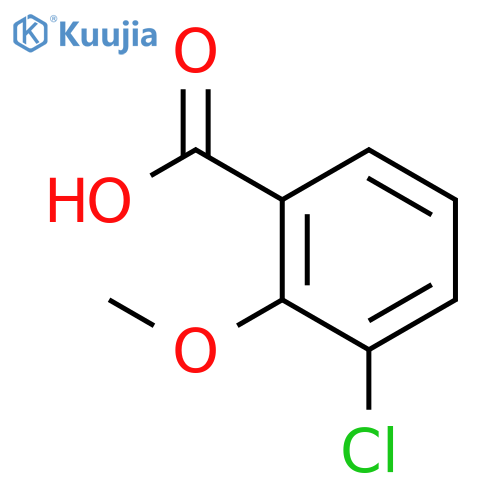 3-Chloro-2-methoxybenzoic acid structure