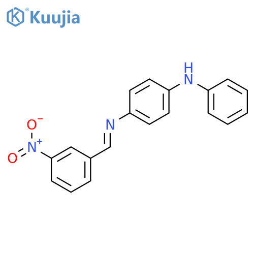 4-[(3-nitrophenyl)methylideneamino]-n-phenylaniline structure