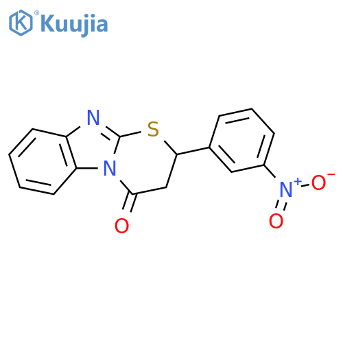 11-(3-nitrophenyl)-10-thia-1,8-diazatricyclo7.4.0.0^{2,7}trideca-2(7),3,5,8-tetraen-13-one structure