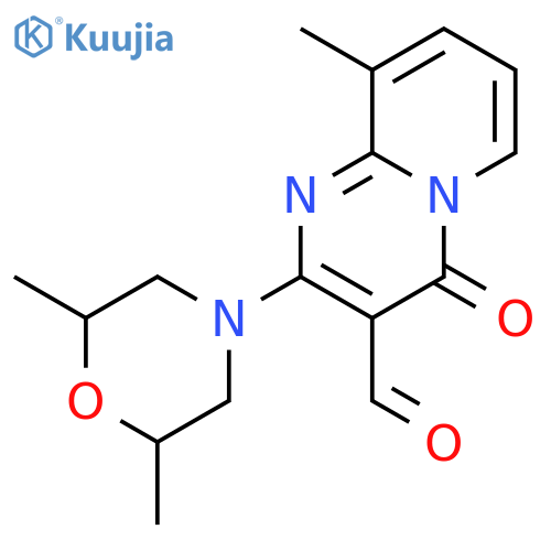 2-(2,6-dimethylmorpholin-4-yl)-9-methyl-4-oxo-4H-pyrido1,2-apyrimidine-3-carbaldehyde structure