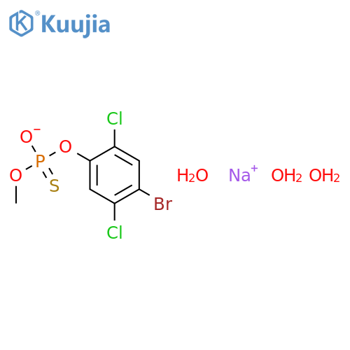 Phosphorothioic acid,O-(4-bromo-2,5-dichlorophenyl) O-methyl ester, sodium salt (8CI,9CI) structure