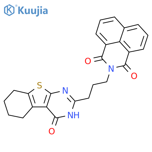 3-(3-{3-oxo-8-thia-4,6-diazatricyclo7.4.0.0^{2,7}trideca-1(9),2(7),5-trien-5-yl}propyl)-3-azatricyclo7.3.1.0^{5,13}trideca-1(13),5,7,9,11-pentaene-2,4-dione structure