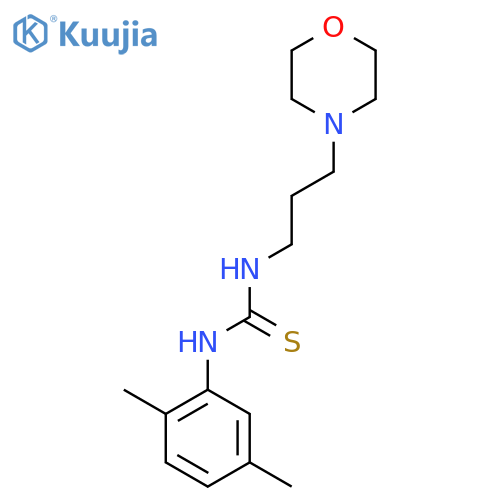 (E)-N'-(2,5-dimethylphenyl)-N-3-(morpholin-4-yl)propylcarbamimidothioic acid structure