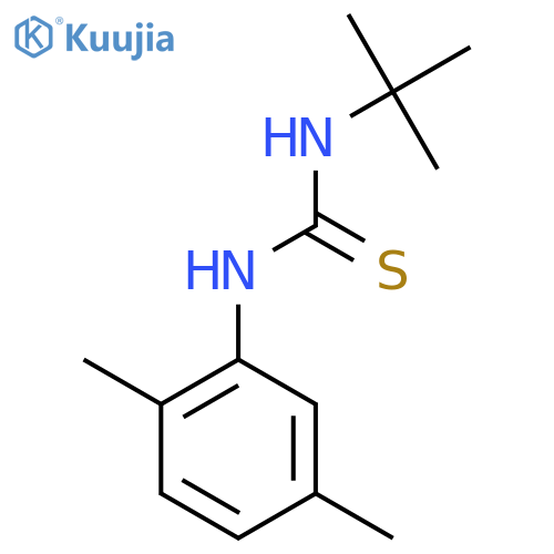 (Z)-N-tert-butyl-N'-(2,5-dimethylphenyl)carbamimidothioic acid structure
