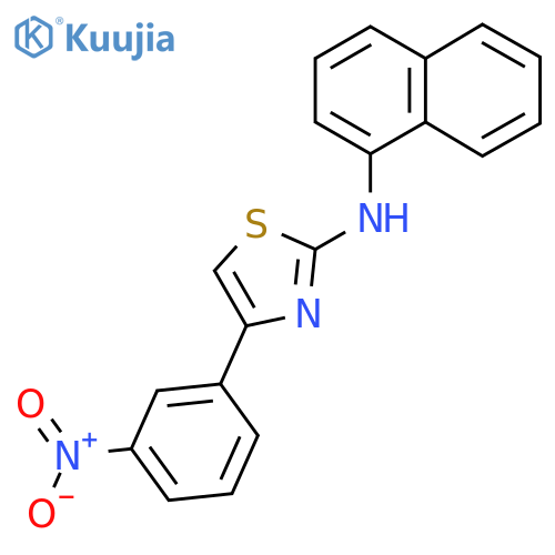 N-(Naphthalen-1-yl)-4-(3-nitrophenyl)-1,3-thiazol-2-amine structure