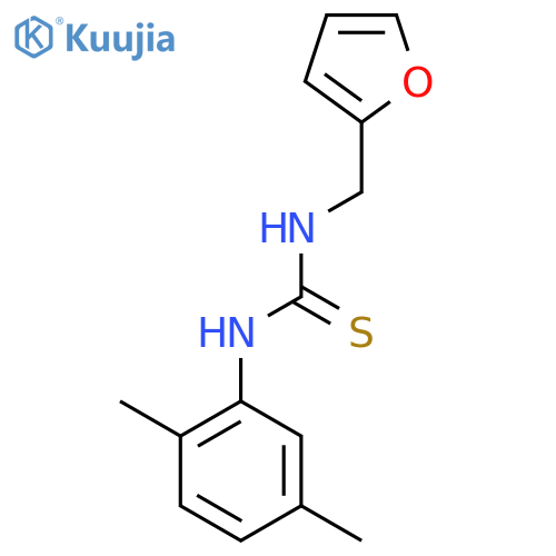 (E)-N'-(2,5-dimethylphenyl)-N-(furan-2-yl)methylcarbamimidothioic acid structure