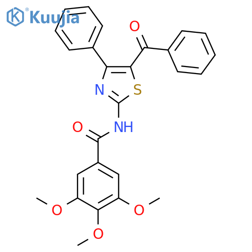 N-(5-benzoyl-4-phenyl-1,3-thiazol-2-yl)-3,4,5-trimethoxybenzamide structure