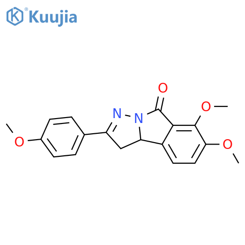 <br>6,7-dimethoxy-2-(4-methoxyphenyl)-3,3a-dihydro-8H-pyrazolo[5,1-a]isoindol-8 -one structure