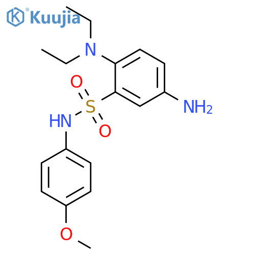5-amino-2-(diethylamino)-N-(4-methoxyphenyl)benzene-1-sulfonamide structure