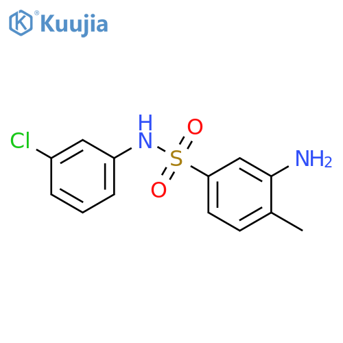 3-Amino-N-(3-chlorophenyl)-4-methylbenzene-1-sulfonamide structure