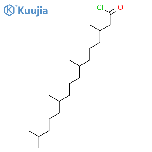 Hexadecanoyl chloride, 3,7,11,15-tetramethyl- structure