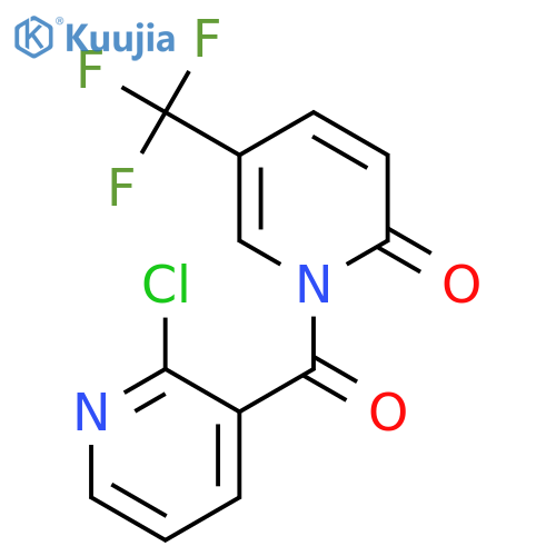 1-(2-Chloropyridine-3-carbonyl)-5-(trifluoromethyl)-1,2-dihydropyridin-2-one structure