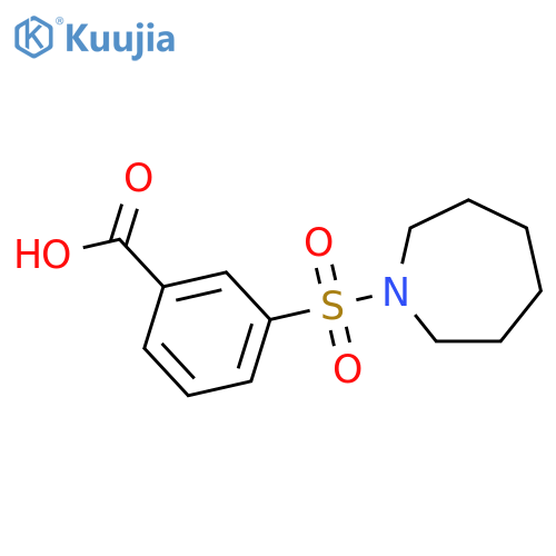 3-(azepane-1-sulfonyl)benzoic acid structure